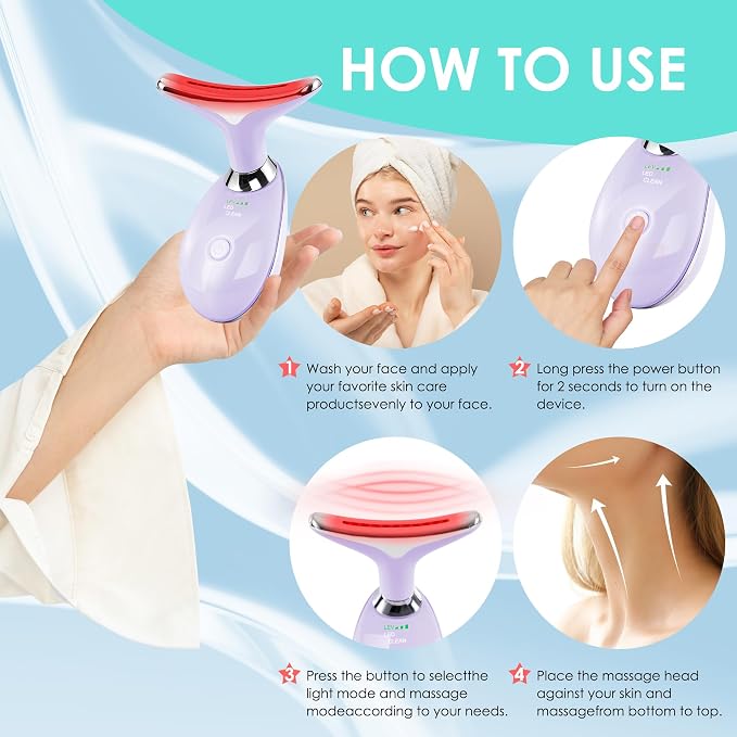Facial Massager Red-Light-Therapy-for-Face and Neck, Face  culpting Wand - Image 4