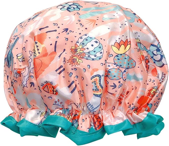allydrew Reusable Women's Waterproof Shower Caps by allydrew