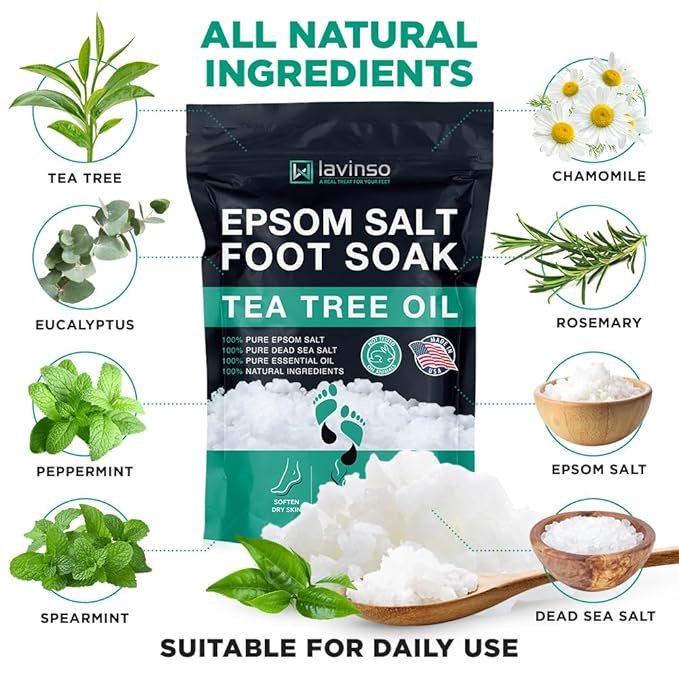 Tea Tree Oil Foot Soak with Epsom Salt - Image 4