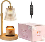 Innqoo Wood Color& Clear Candle Warmer Lamp - Image 8