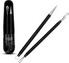 EFAH Care 2Pcs Stainless Steel Pimple Extractor Acne Treatment Tool Surgical by EFAHSPORTS