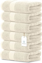 White Classic Luxury Ivory Hand Towels - Image 2