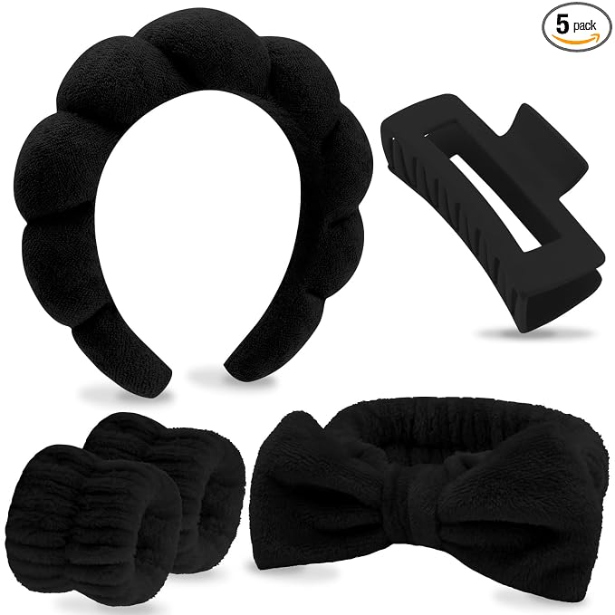 VELSCRUN Spa Headbands for Wash Face, Makeup Headband, Facial Skincare Headbands by VELSCRUN
