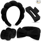 VELSCRUN Spa Headbands for Wash Face, Makeup Headband, Facial Skincare Headbands by VELSCRUN
