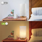 Small Bedside Night Table Lamp for Bedroom, Minimalist Nightstand Lamp - Image 4