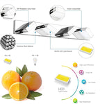 SineRise LED Modern Bathroom Vanity Light Fixtures, Chrome Modern Acrylic - Image 3