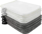 PHOGARY 10 Pack Microfiber Body Wash Mitts, Soft Face Mitten, Bath Spa Cloth by PHOGARY