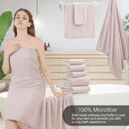 18 Piece Family Bath Towel Set Include 6 Bath Towels, 6 Hand Towels and 6 - Image 4