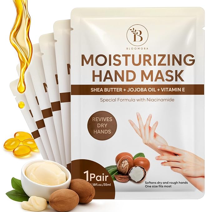 BLOOMORA Repairing Hand Mask for Dry Cracked Hands, Hand Masks by Unknown