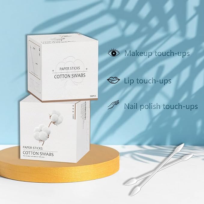 Pointed Tip Cotton Swabs, Double Precision Tips - Image 2