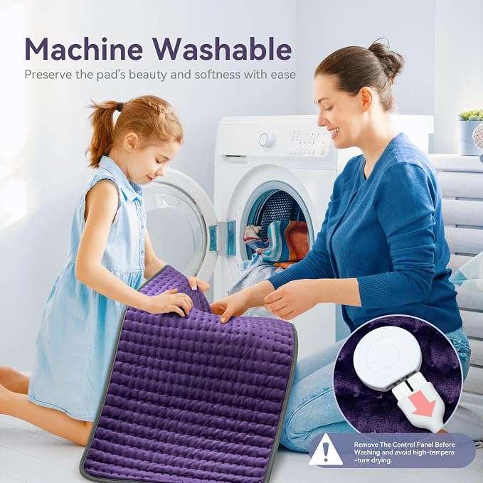 Heating Pad for Back/Neck/Shoulder Pain Relief, Moist & Dry Heat Warm Pad - Image 6