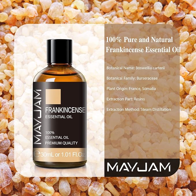 Frankincense Essential Oil 30ML/ 1.01FL.OZ, MAYJAM Pure Aromatherapy - Image 3