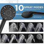 MakeFit Dual Filtered Rain Shower Head Combo, High Pressure Handheld Shower Head - Image 7