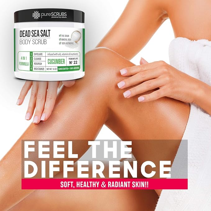 pureSCRUBS Premium Cucumber Body Scrub Set - Image 2