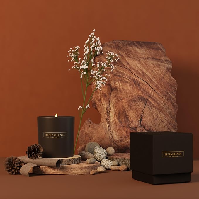 Benevolence LA Pine Scented Candle | Soy Christmas Candles, 45 Hour Burn - Image 3