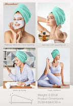 Hicober Microfiber Hair Towel, Hair Turbans - Image 5