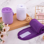 Whaline Spa Facial Headband Make Up Wrap Head Terry Cloth Headband Adjustable - Image 7