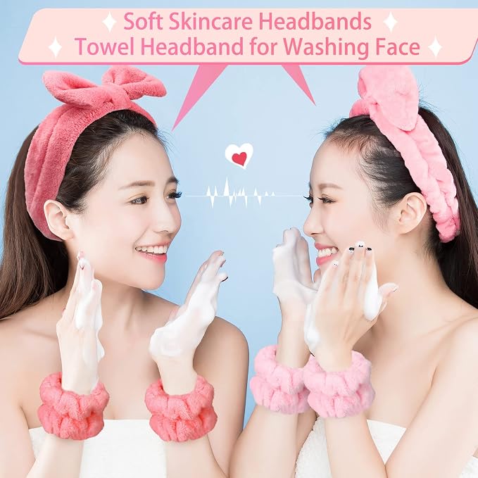 Janmini 36 Pcs Spa Headband and Wristbands Set - Image 3