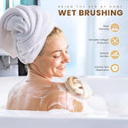POPCHOSE Dry Brushing Body Brush, Natural Bristle Dry Skin Exfoliating Brush - Image 5