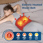 Heating Pad for Back with Auto-Inflatable Massager, 58’’ Cordless Lower Back - Image 4