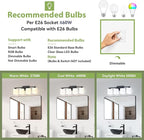 Honesorn 4-Light Vanity Lights, Matte Black - Image 5