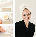 ROLSHOL Extra Large 4 Pack Microfiber Hair Towel Wrap - Image 4