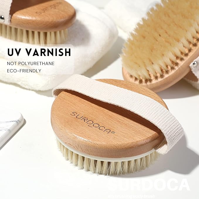 SURDOCA Dry Brush, Body Exfoliating Scrubber, Massage Brushes - Image 7