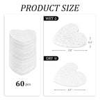 60-Count Kickleen Compressed Cellulose Heart Shape Facial Sponges | 100% - Image 3