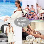 SmoothNovelty 16 Pack Microfiber Bath Towels Bulk 27'' x 60'' Oversized Size - Image 6