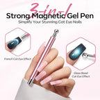 modelones Cat Eye Gel Polish Nail Magnet, 3-in-1 Cat Eye Magnet Pen & - Image 2