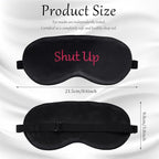 Geyoga 4 Pieces Funny Eye Mask for Sleep Soft Satin Blocking Blindfold - Image 2