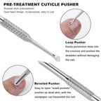 Pre-treatment Cuticle Pusher, Russian Prep Nail Pushers, Dual Ended Cuticle - Image 2