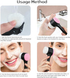 Face Brush 2 in 1, Facial Cleansing Exfoliating Scrubber Brush, Silicone Double - Image 6