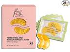 Gold Under Eye Masks – 24 Pairs Collagen & Hydrating Gel Eye Patches by Blusheva