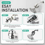 Cobbe HD HEAVY DUTY High Output Shower Filter 2 Pack – 99% REMOVAL Shower Head - Image 9