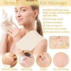 Anezus Exfoliating Back Scrubber Bath Gloves Set, Exfoliating Shower Towel - Image 2
