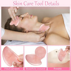 Sherr 12 Pcs Gua Sha Facial Tools Resin Heart Shaped Massage Guasha Tool - Image 3