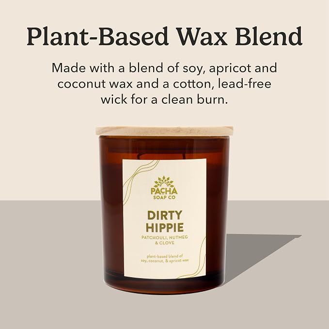 PACHA SOAP Co. Dirty Hippie Candle, 7 oz - Image 5