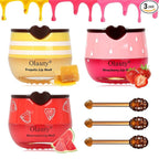 3PCS Bee Lip Balm Honey Pot, Lip Mask Skincare, Prevention Lip Dry Set by Sulily