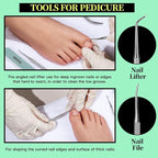 FANDAMEI Nail Tools, Nail Care Kit, Nail Files 100/180, Nail Buffer Block - Image 5