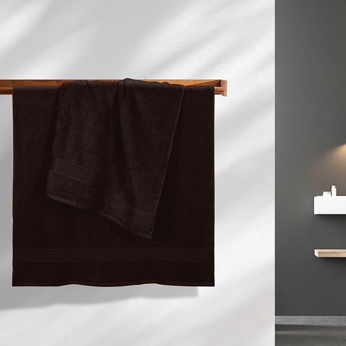 BELZZI Home Ultra Soft 4 Pack Oversized Bath Towel Set 27x54, Cotton Compact - Image 3