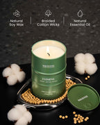 M&SENSE Jasmine Scented Candles Large, Natural Soy Candles 21.2oz 120 Hour Slow - Image 3
