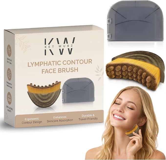Lymphatic Contour Face Brush, Facial Brush by KETWUBZ