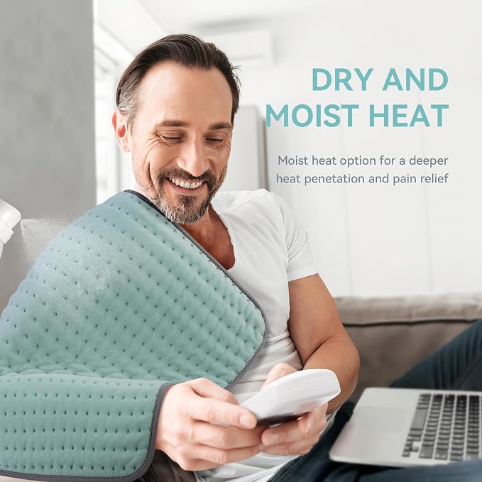 XXL Heating Pad for Back Pain Relief, Large Heating Pads Gifts for Mom Dad Wife - Image 5