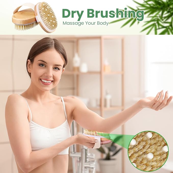 Gejoy 20 Pcs Dry Brushing Body Brush - Image 6