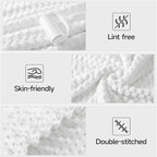 REDKISS White Microfiber Towels Set of 6-35x70 Inches Oversized Bath Sheets - Image 5
