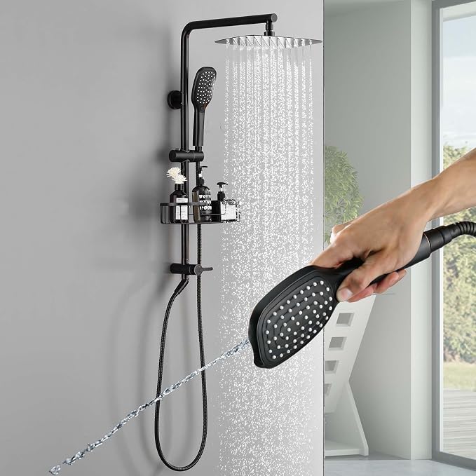 SonTiy Retrofit Rain Shower System Wall Mount, Oil Rubbed Bronze 12 Inch Rain by SonTiy