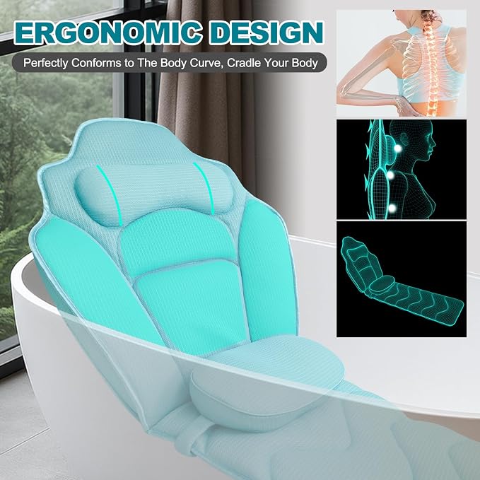 Full Body Bath Pillow for Bathtub - Image 2