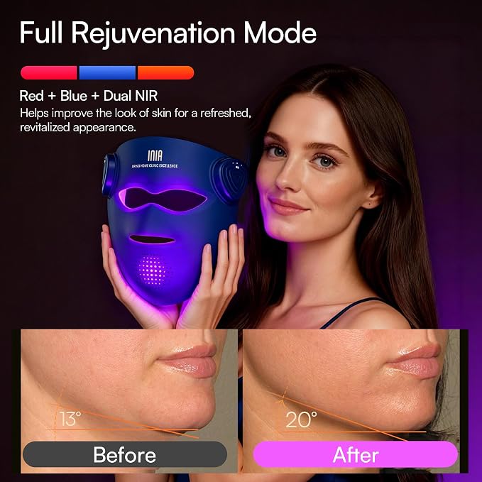 INIA Glow 4D Wireless Red Light Therapy Mask - Image 7