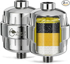 Heavy Duty Shower Filter 2 Pack, High Output Shower Water Filter by VeoryFly